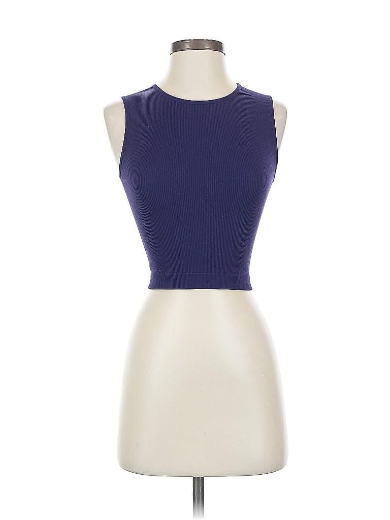 Pre-owned A New Day Tank Top Blue Strapless Neckline Tops