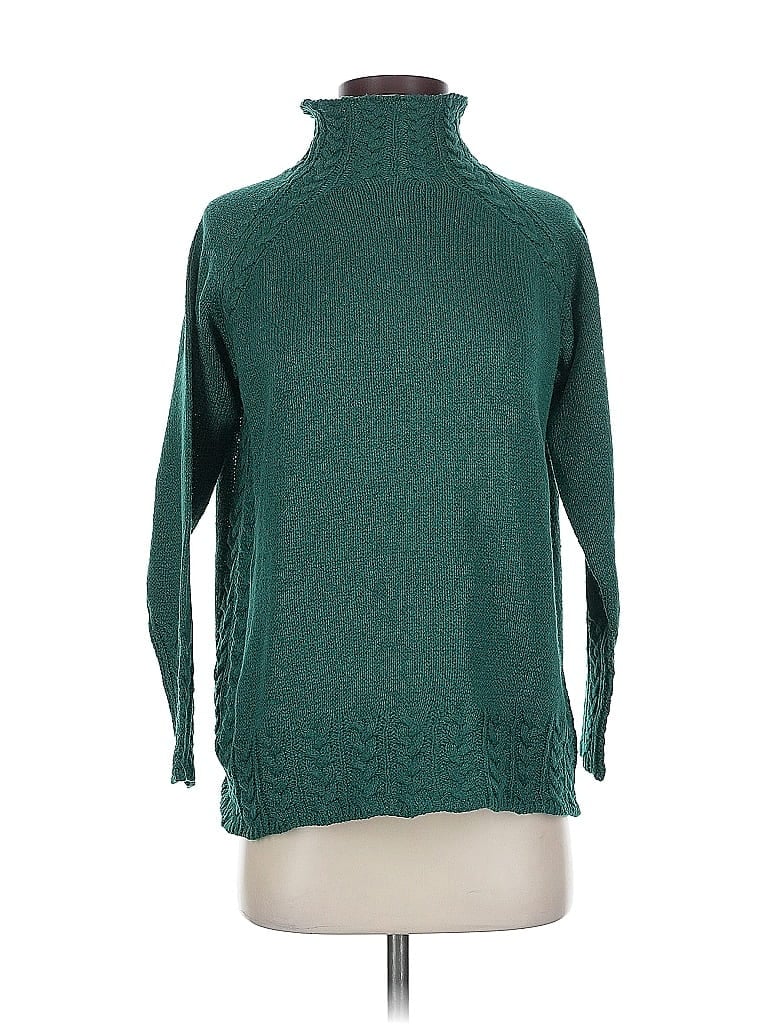 Pre-owned Unbranded Turtleneck Sweater In Green