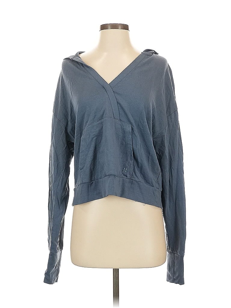 Pre-owned Sweaty Betty Pullover Hoodie In Blue
