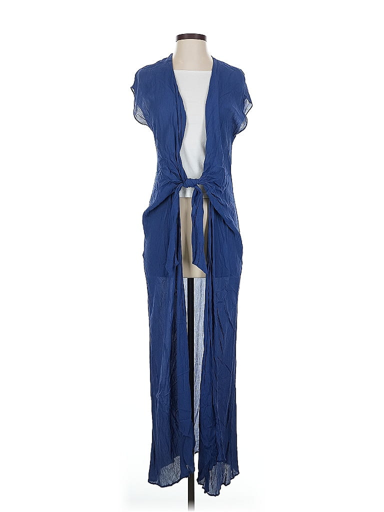 ViX by Paula Hermanny 100% Viscose Blue Kimono Size L - photo 1