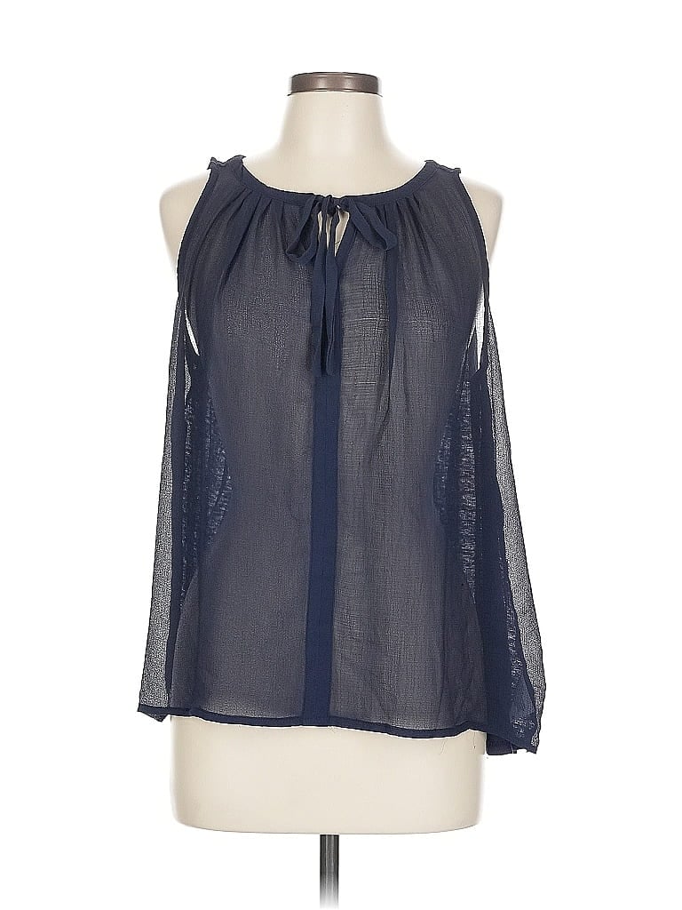 Pre-owned Merona Sleeveless Blouse In Blue