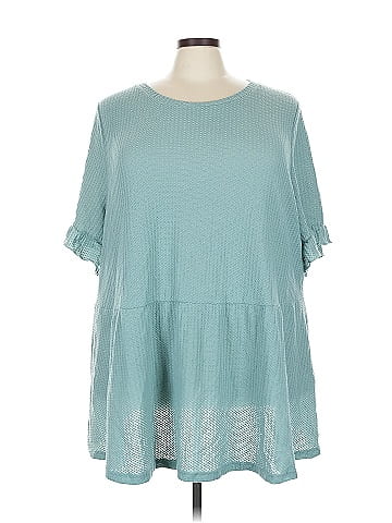 BLOOMCHIC Short Sleeve Blouse (view 1)