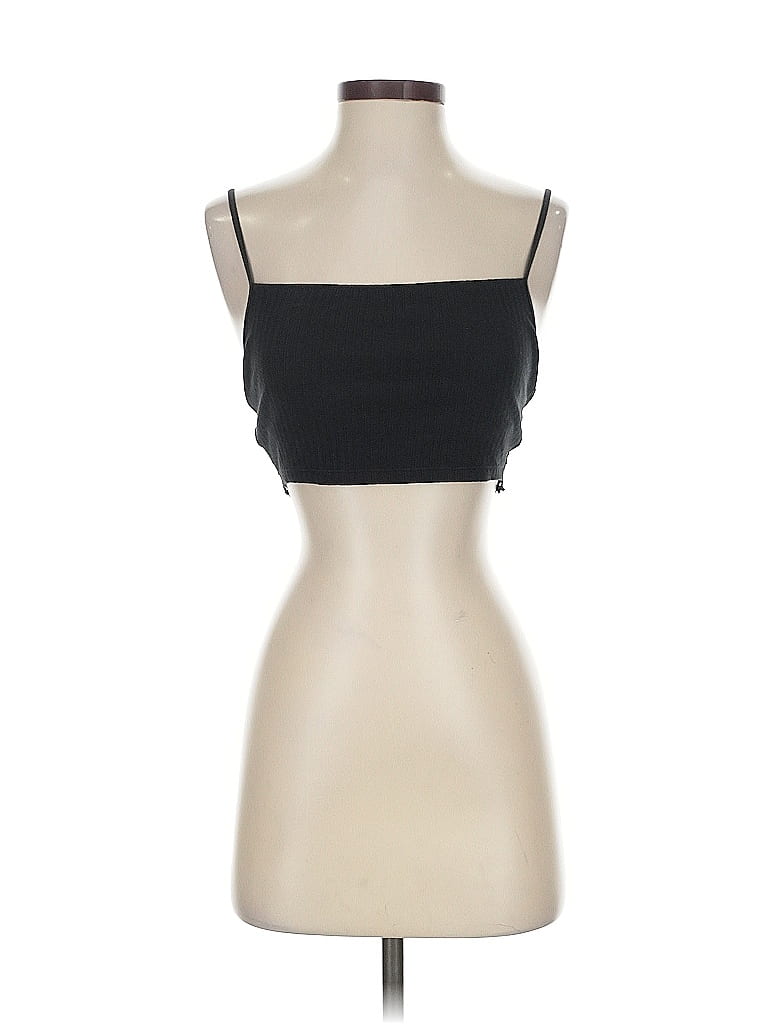 Pre-owned Aerie Sleeveless Top Black Sweetheart Neckline Tops