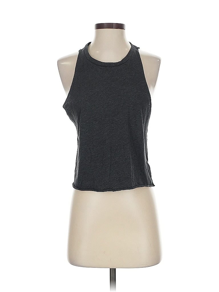 Pre-owned Divided By H&m Tank Top Gray Halter Neckline Tops