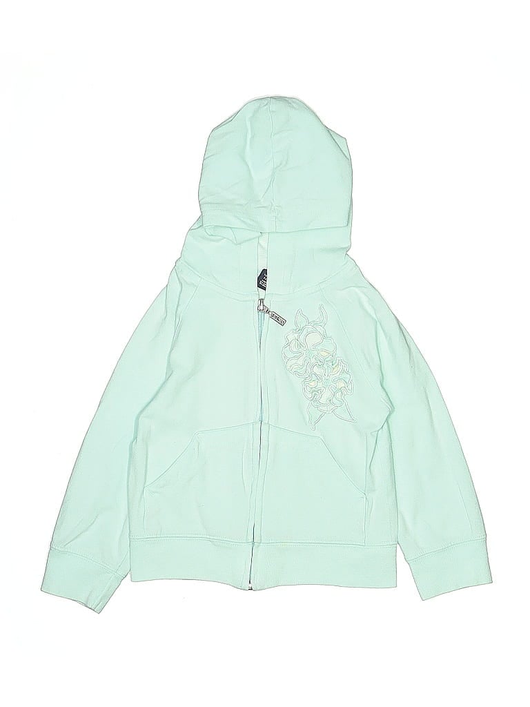 Pre-owned Baby Gap Kids' Zip Up Hoodie In Green