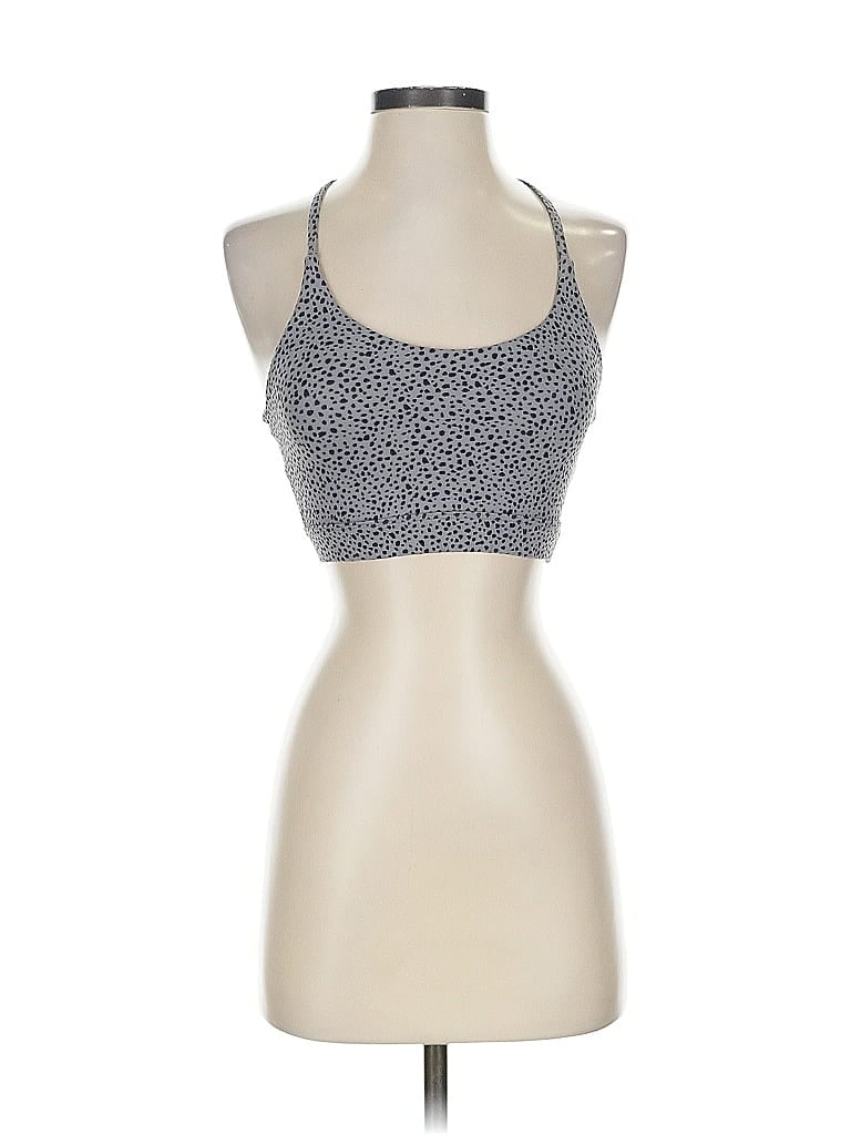 Pre-owned Allfenix Tank Top Silver Halter Neckline Tops