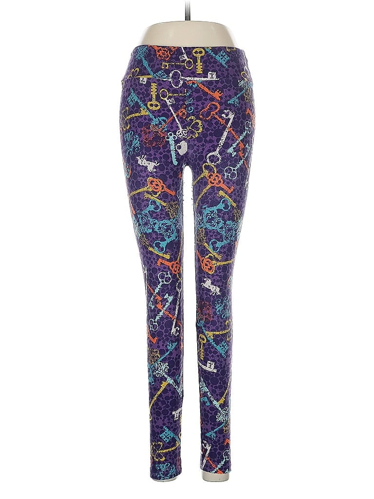LULAROE Pre-owned Leggings In Purple