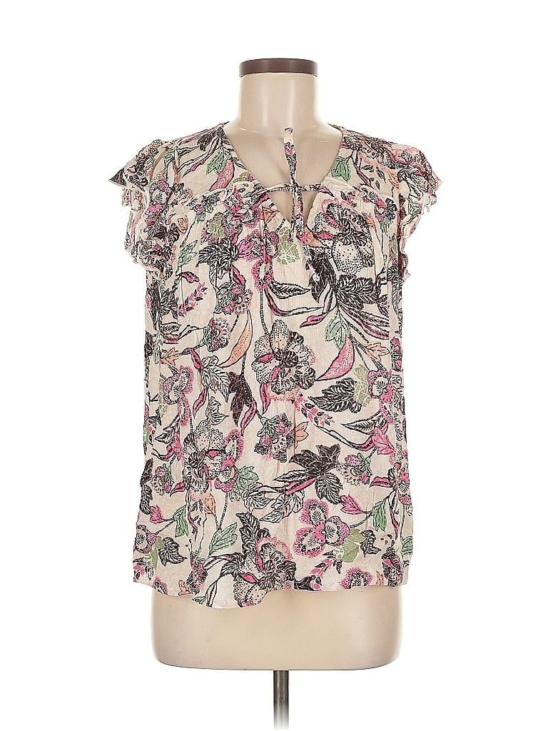 Pre-owned Old Navy Short Sleeve Blouse In Pink