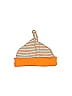 Baby Essentials 100% Cotton Stripes Orange Beanie One size (baby) - photo 1