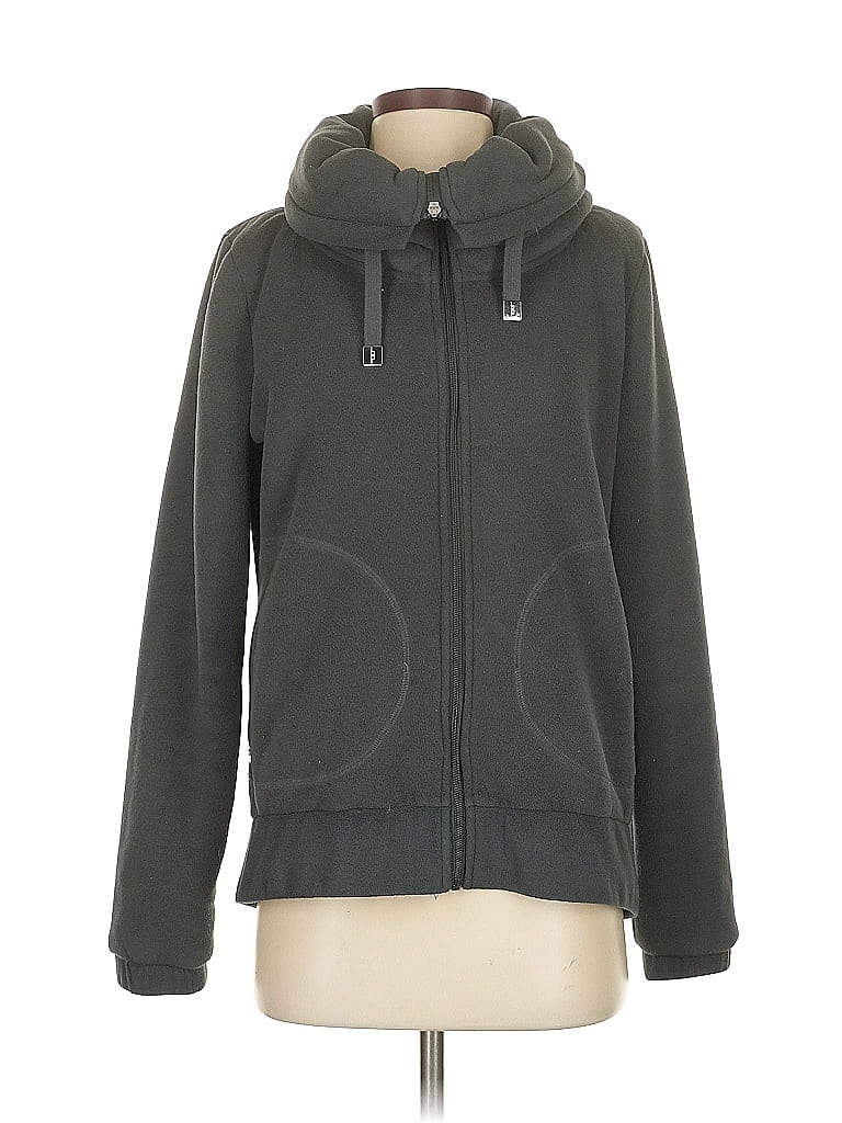 Pre-owned Platinum Zip Up Hoodie In Gray