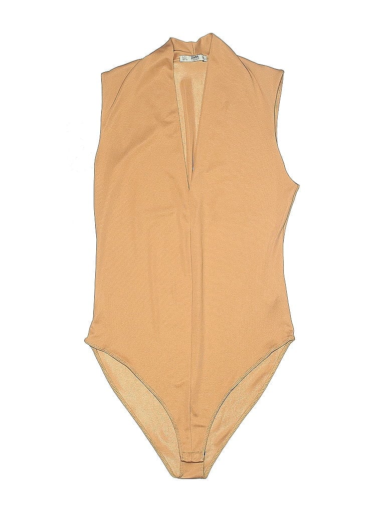 Pre-owned Zara W&b Collection Bodysuit In Brown