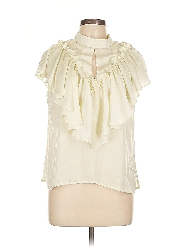 Pre-owned Love Sadie Sleeveless Blouse In White
