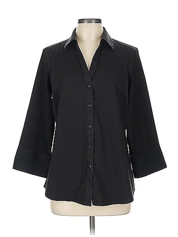 Foxcroft 3/4 Sleeve Button-Down Shirt (view 1)