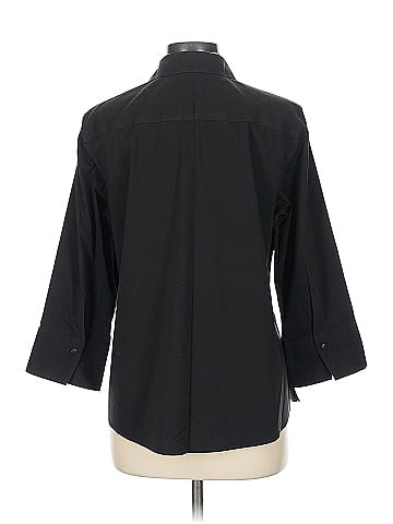 Foxcroft 3/4 Sleeve Button-Down Shirt (view 2)