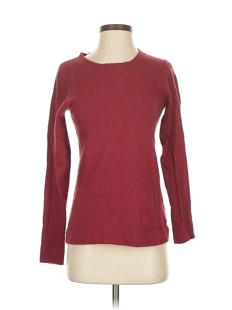 Pre-owned J.crew Mercantile Pullover Sweater In Burgundy