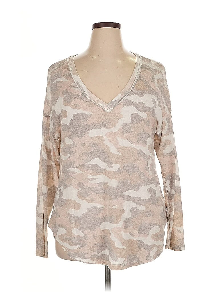 Pre-owned Bobeau Pullover Sweater In Brown