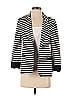 Skies Are Blue Stripes Black Blazer Size 3 - photo 1