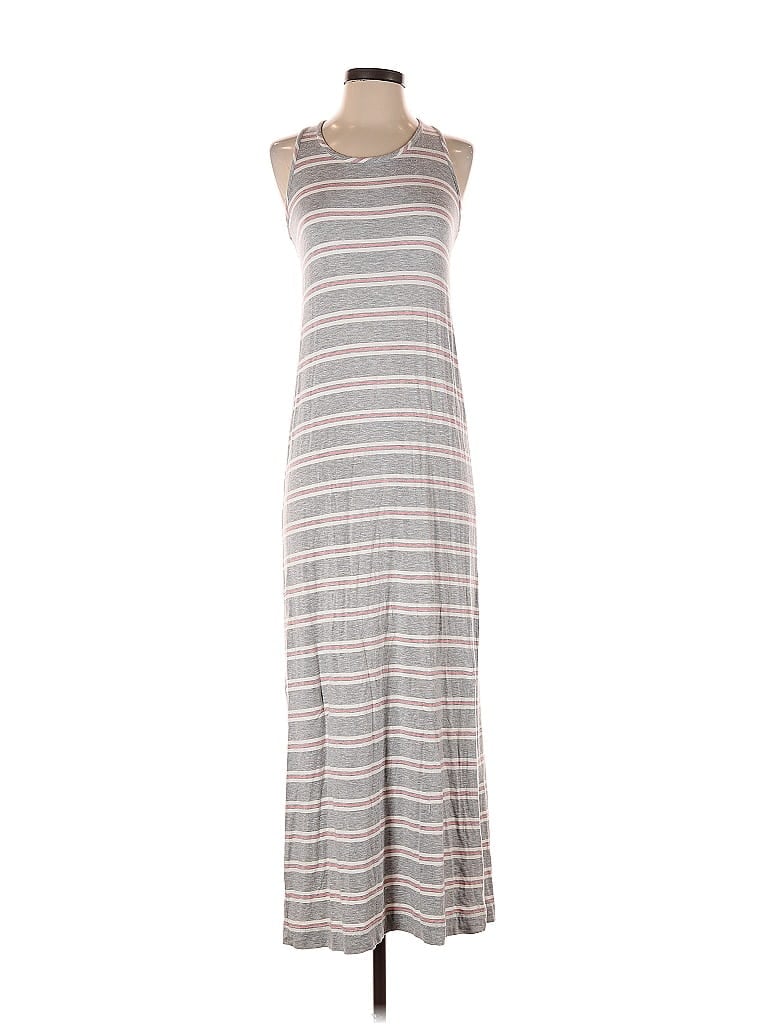 Pre-owned Stem Casual Dress In Gray