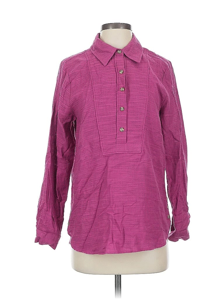 Versona Long Sleeve Blouse In Purple