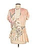 Style&Co Floral Pink Orange Short Sleeve T-Shirt Size M - photo 2