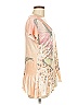 Style&Co Floral Pink Orange Short Sleeve T-Shirt Size M - photo 4