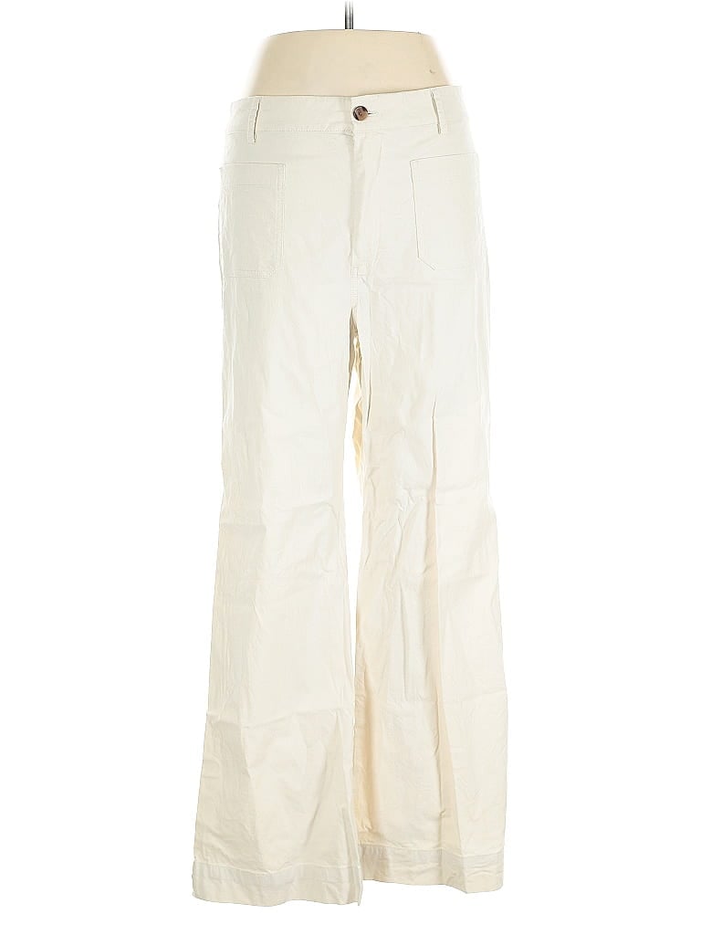 Pre-owned J.crew Factory Store Khaki Pant In White