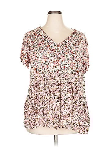 Indigo Rose Short Sleeve Blouse (view 1)