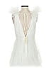 ML Monique Lhuillier 100% Polyester White Cocktail Dress Size 4 - photo 2