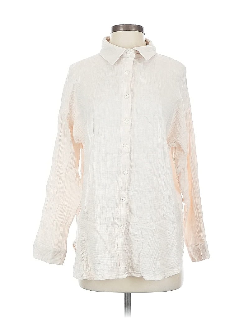 UNBRANDED Pre-owned Long Sleeve Blouse In White
