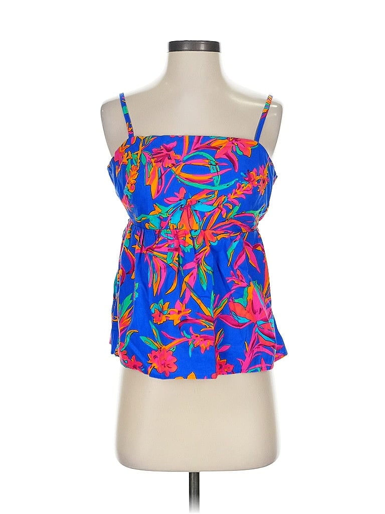 Pre-owned J.crew Factory Store Sleeveless Blouse In Blue