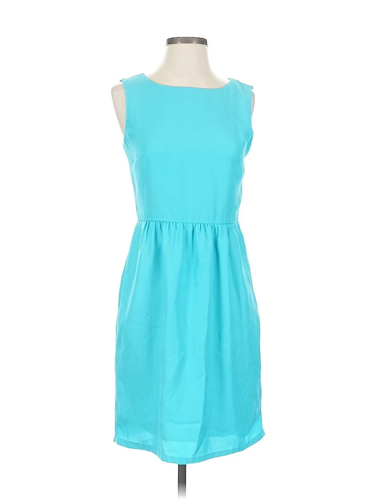 Pre-owned J.crew Factory Store Casual Dress In Blue