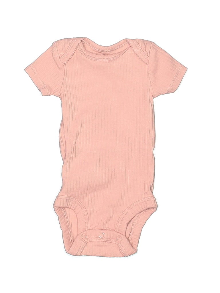 Click to view more detailed imagery on our partner's website Pre-owned Just One You Made By Carter's Babies' Short Sleeve Onesie In Pink