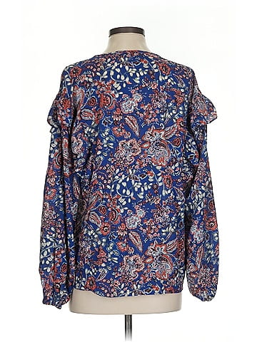 Aqua 3/4 Sleeve Blouse (view 2)