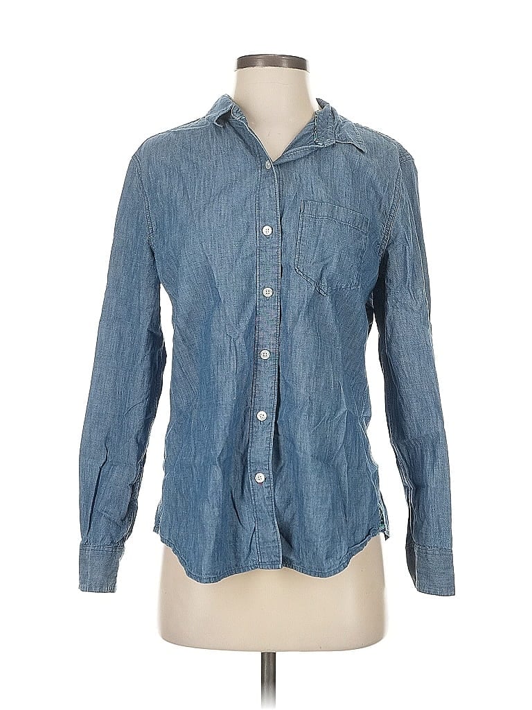 Pre-owned Tommy Bahama Long Sleeve Button Down Shirt In Blue