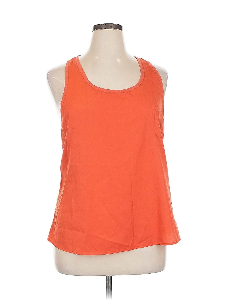 Pre-owned Banana Republic Factory Store Tank Top Orange Halter Neckline Tops