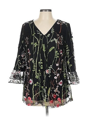 BLOOMCHIC 3/4 Sleeve Blouse (view 1)