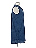Unbranded 100% Polyester Blue Sleeveless Blouse Size XS - photo 4