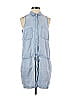 Gap 100% Lyocell Solid Blue Romper Size S - photo 1