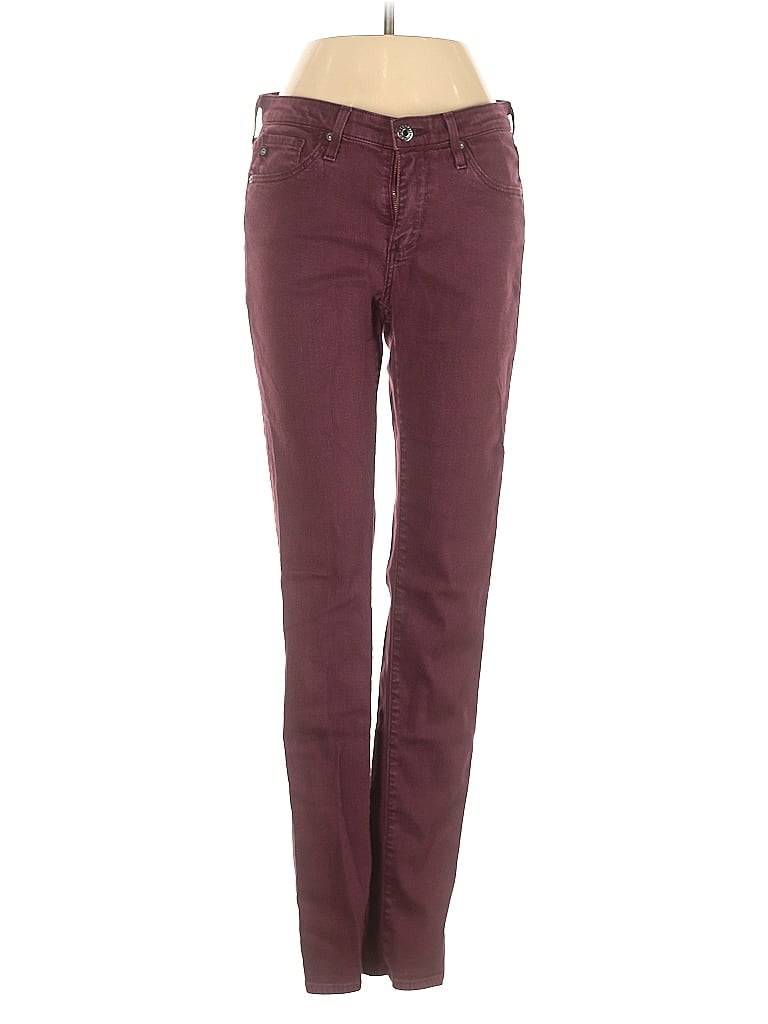 ADRIANO GOLDSCHMIED Pre-owned Jeans In Burgundy