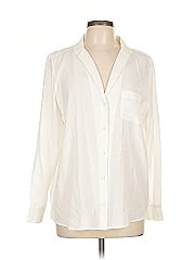 Sézane Long Sleeve Silk Top