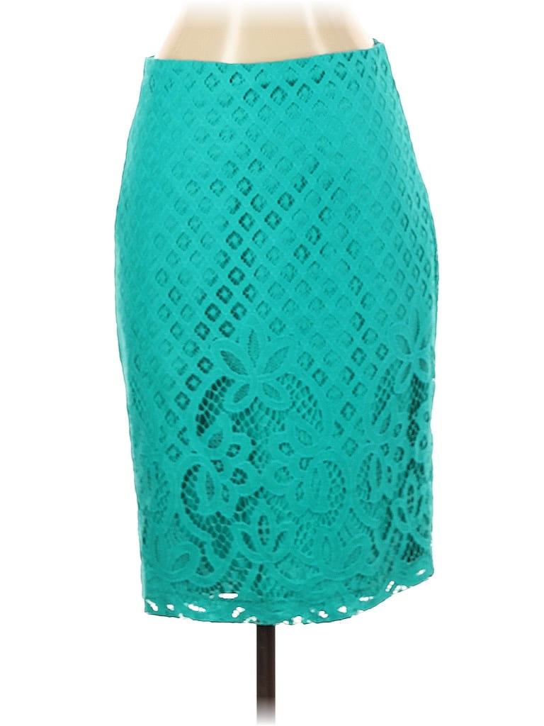 Pre-owned Ann Taylor Loft Formal Skirt In Blue