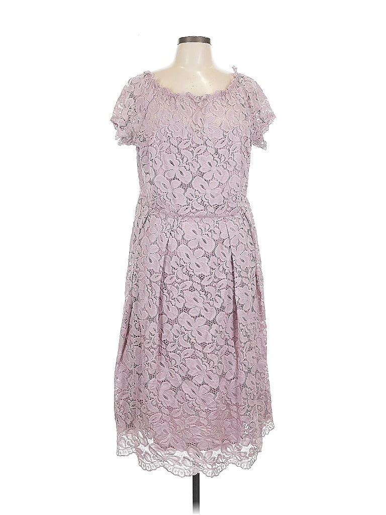 Pre-owned Assorted Brands Cocktail Dress In Purple