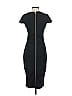 Bebe Solid Black Cocktail Dress Size 4 - photo 2