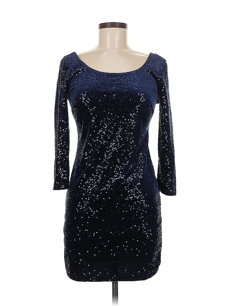 Pre-owned Mimi Chica Cocktail Dress In Blue
