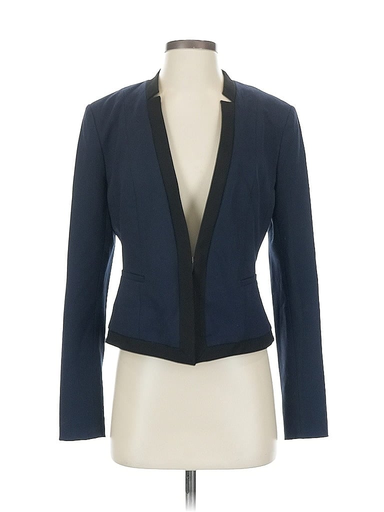 Pre-owned Ann Taylor Blazer Jacket In Blue
