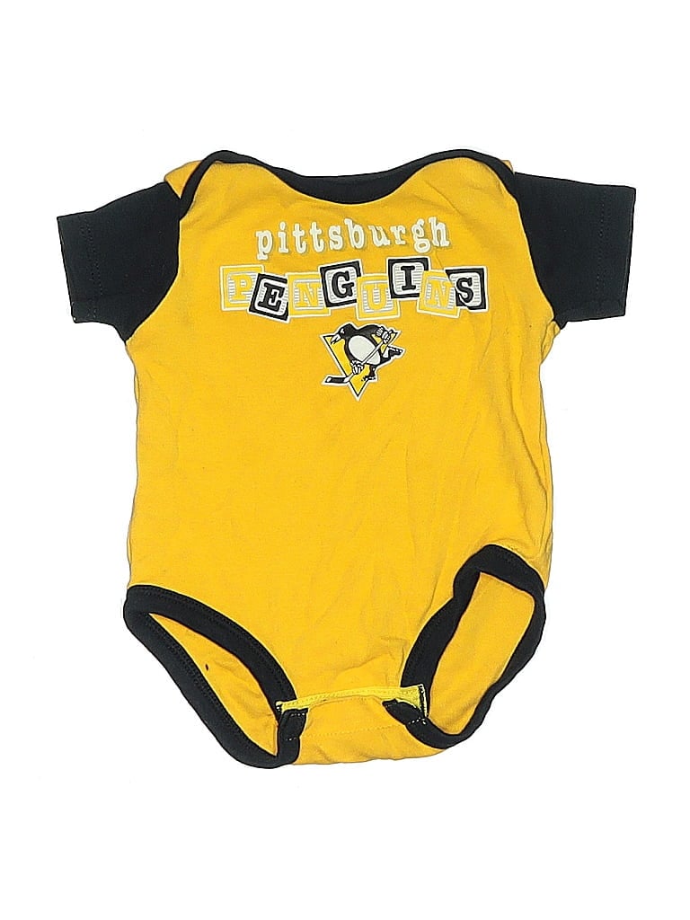 NHL Pre-owned Babies' Short Sleeve Onesie In Yellow