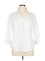 7th Avenue Design Studio New York & Company 3/4 Sleeve Button Down Shirt