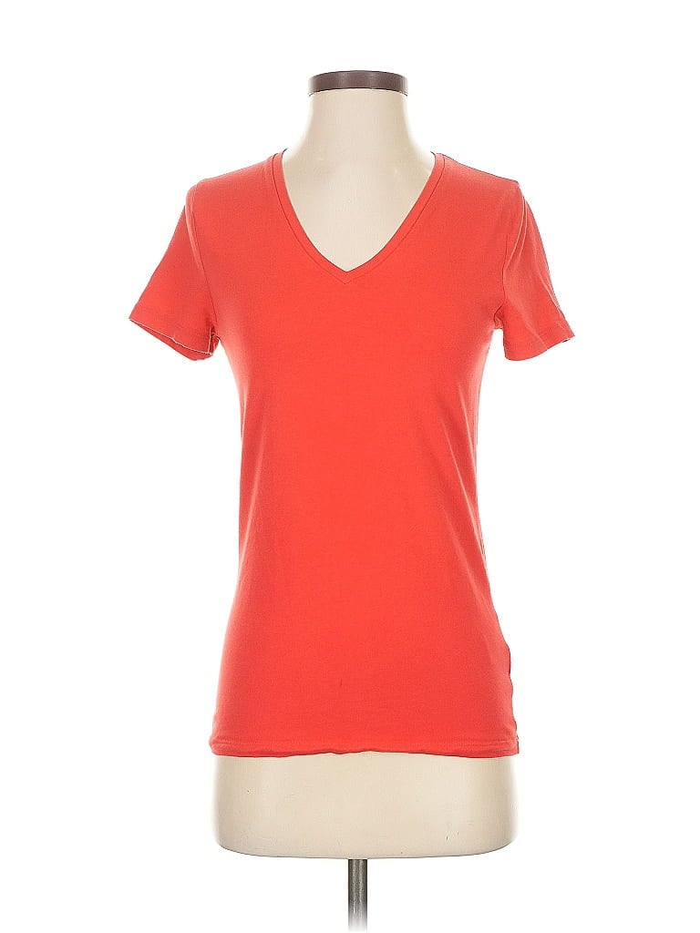 Pre-owned Jones New York Signature Short Sleeve T-shirt In Orange