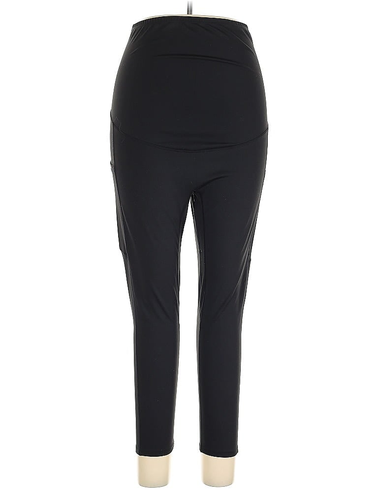 Pre-owned Poshdivah Active Pants In Black