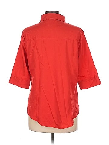 HOTOUCH 3/4 Sleeve Button-Down Shirt (view 2)